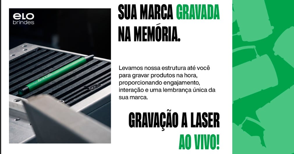 Eleve a experiência no seu evento com a gravação a laser ao vivo